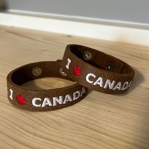 Roots - I 🍁 Canada Leather Snap Bracelets